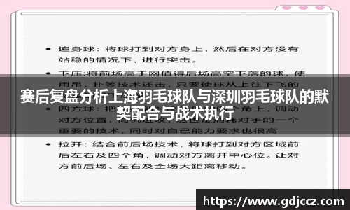 赛后复盘分析上海羽毛球队与深圳羽毛球队的默契配合与战术执行